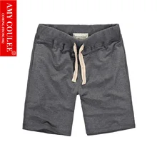 Нам летний отдых тренировки шорты Для мужчин Повседневное хлопок Короткие штаны широкие брюки удобные мягкие мужской Мужские шорты для купания Высокое качество