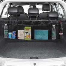 Sac de rangement de siège arrière de coffre de voiture, sac de rangement en filet de SUV, poches flottantes de rangement, sacs de poubelle d'automobile dans les accessoires de voiture