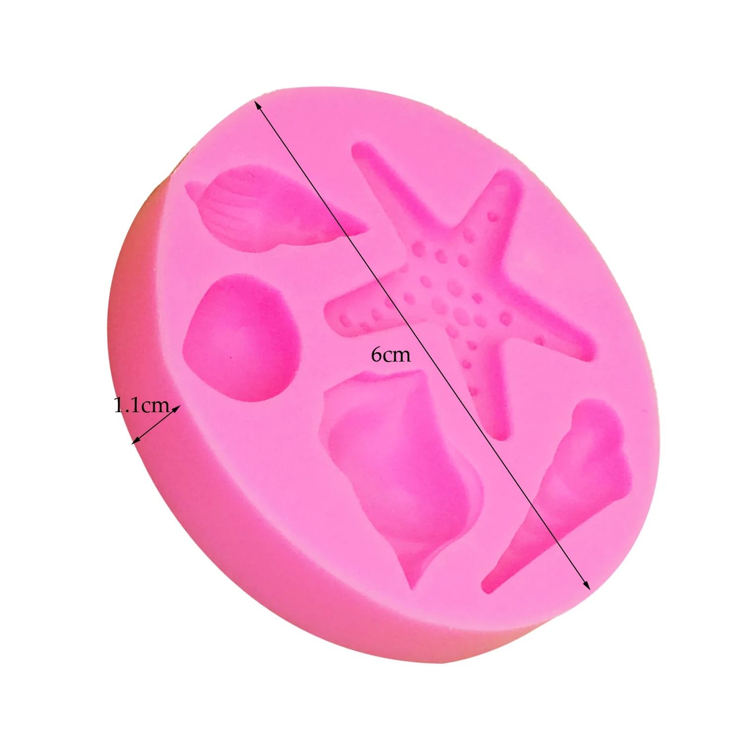 M0994 морская серия Раковины Морская звезда моллюски силиконовая форма для выпечки торта инструменты для украшения торта свечи формы для мыла