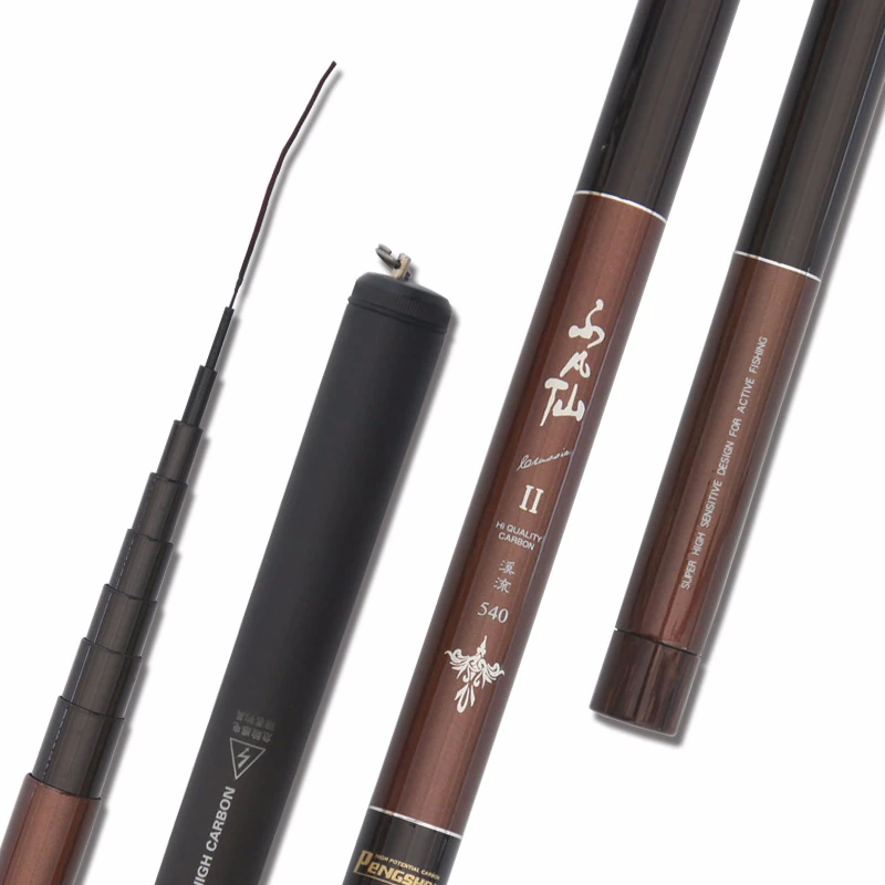 

FUXIN 3.6M-7.2M Fishing Rod Stream Hand toughness Carbon Fiber Telescopic Fishing rod Ultra short light carp fishing pole