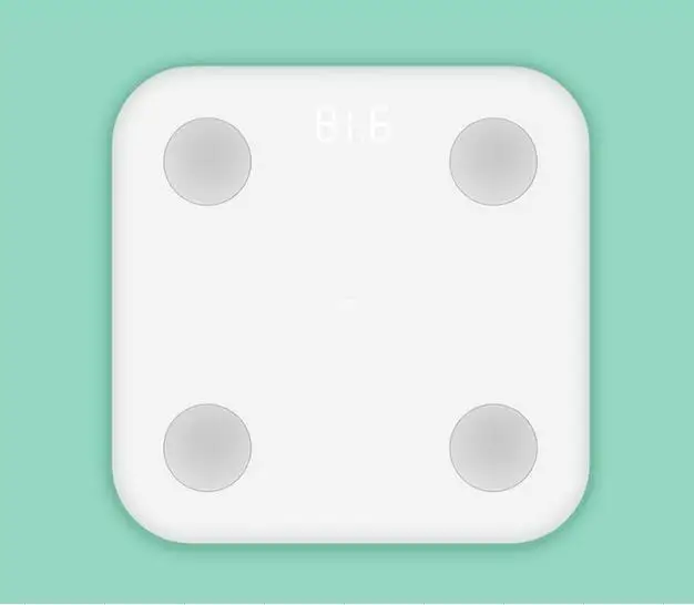 Оригинальный xiaomi Body Fat smart scale ультра тонкий простой внешний вид BMI BMR Visceral test