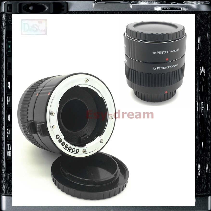 

2 Rings AF Auto Focus PK Macro Extension Tube For Pentax K Mount Camera K-S1 K3 K-3 K7 K50 K-50 K30 K10 K5II K5 Km Kx K1000 K20D