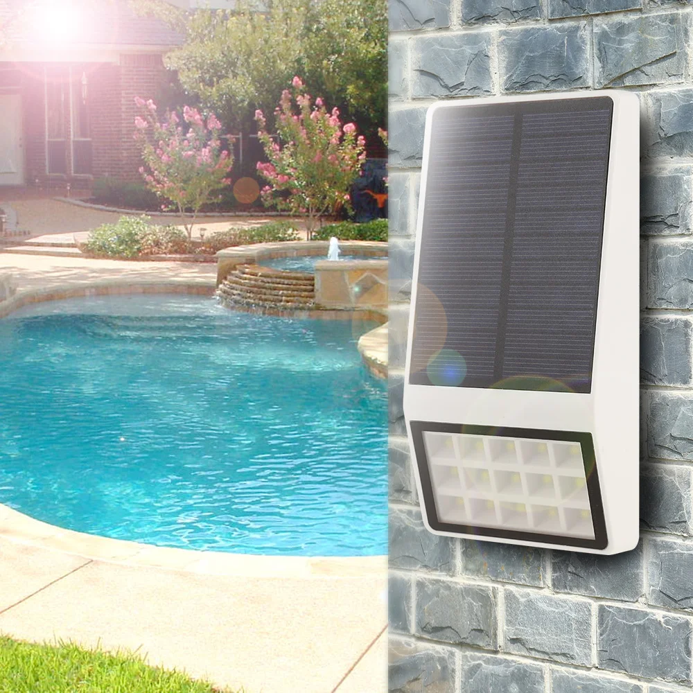 15LEDs Solar Garden Light With Three Modes Outdoor LED Highlight Wall