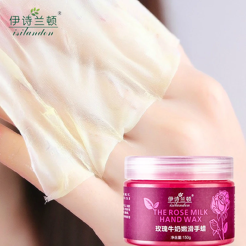 

ISILANDON Rose Serum Milk Hand Paraffin Baths Whitening Moisturizing Hand Mask Peeling Mask Exfoliating Hand Care Health Care