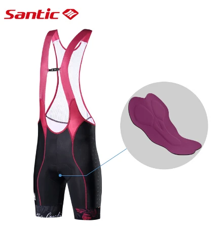 Шорты Santic женские для велоспорта Pro 4D подкладка 2 3 часа дышащие быстросохнущие