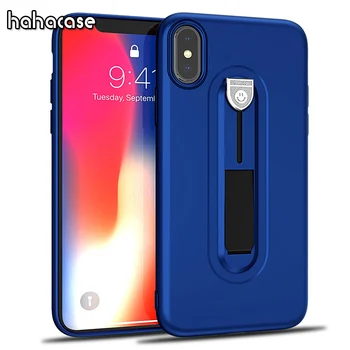 

1000pcs Luxury Hidden Kickstand Coque TPU Hybrid Armor Case For iPhone XS Max XR X 8 7 6 S Plus Shockproof Protection Back Cover