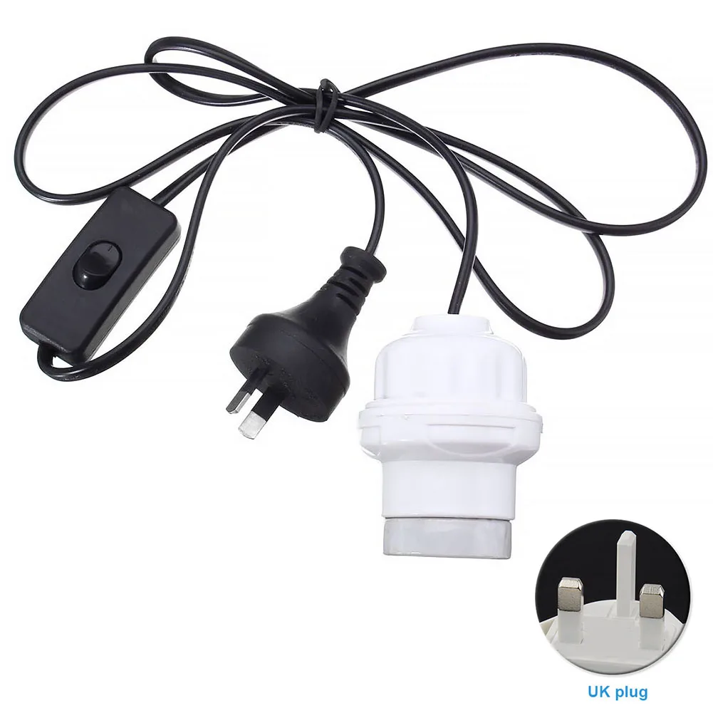 

Ceramic Socket Heating Heater Reptile Switch Lighting Vivarium Bulb Lamp Holder Warm E27