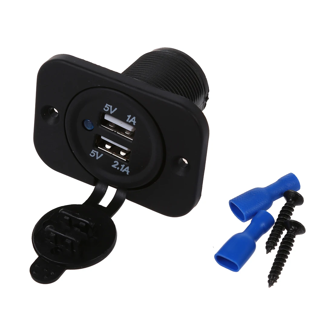 1 Set Adapter Socket 2 USB Ports Car Charger For 12V Car Autoin
