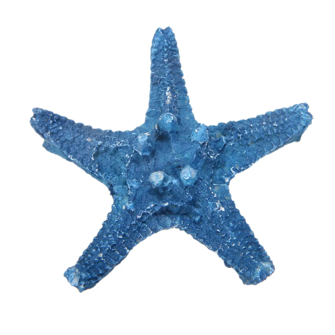 3pcs Mediterranean Sea Star White/Blue Resin Starfish Home Table Display Craft Wedding Decorative Ornament