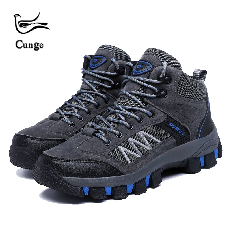 

cunge Mans hiking Shoes Mountain climbing Brand Shoe Athletic Shoes Trekking Sport Anti-slip Hiking boots men Outdoor Trainers
