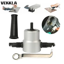 360 Degree Nibble Metal Cutting Double Head Sheet Nibbler Hole Saw Cutter Drill Tool font b