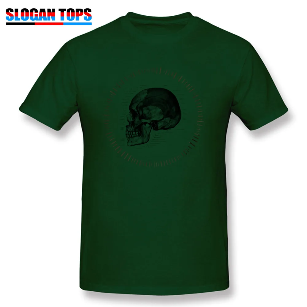 Sun Skull Retro Normal T Shirt Round Collar VALENTINE DAY 100% Cotton Short Sleeve Tshirts for Men Custom Tee-Shirt Sun Skull dark