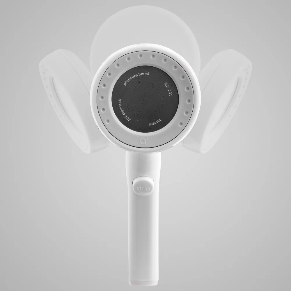 MOIIO Fashion popular style shower head High pressure handheld shower with water stop function Rotate 360 degrees PINK Color