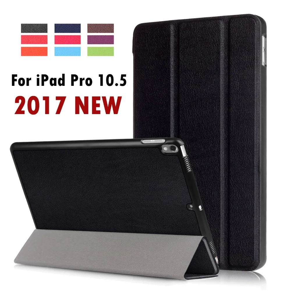 Для Apple iPad Pro 10 5 бизнес окрашенный печати ПУ кожаный флип Смарт сна чехол для &quotA1701