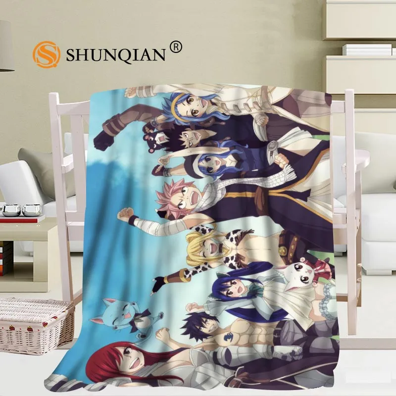Custom FAIRY TAIL Blanket Soft Fleece DIY Your Picture Decoration