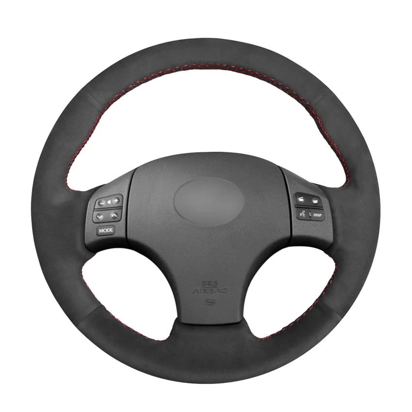 

Hand-stitched Black Suede Steering Wheel Cover for Lexus IS IS250 IS250C IS300 IS300C IS350 IS350C F SPORT