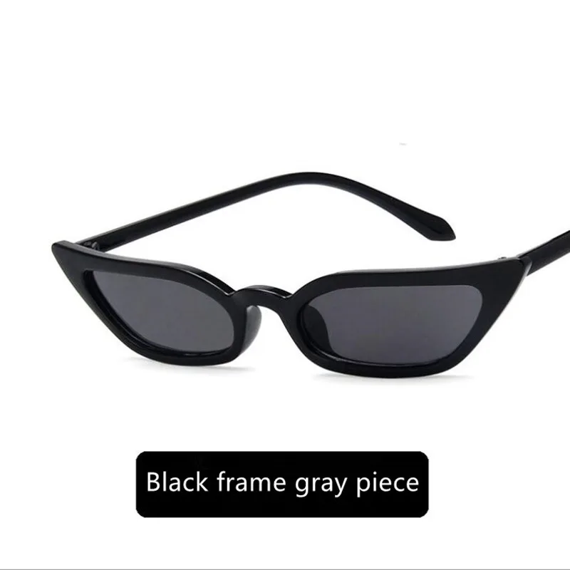 2019 Brand Design Cat Eye Women Sunglasses Retro Small Frame Transparent Ocean Film Outdoor Driving Sun Glasses Female Mirror UV