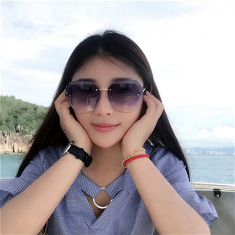 

GUANGDU Top Shield Large Frame Transparent Anti-Radiation Goggle Sunglasses Women Brand Designer Colored Travel Glasses UV400