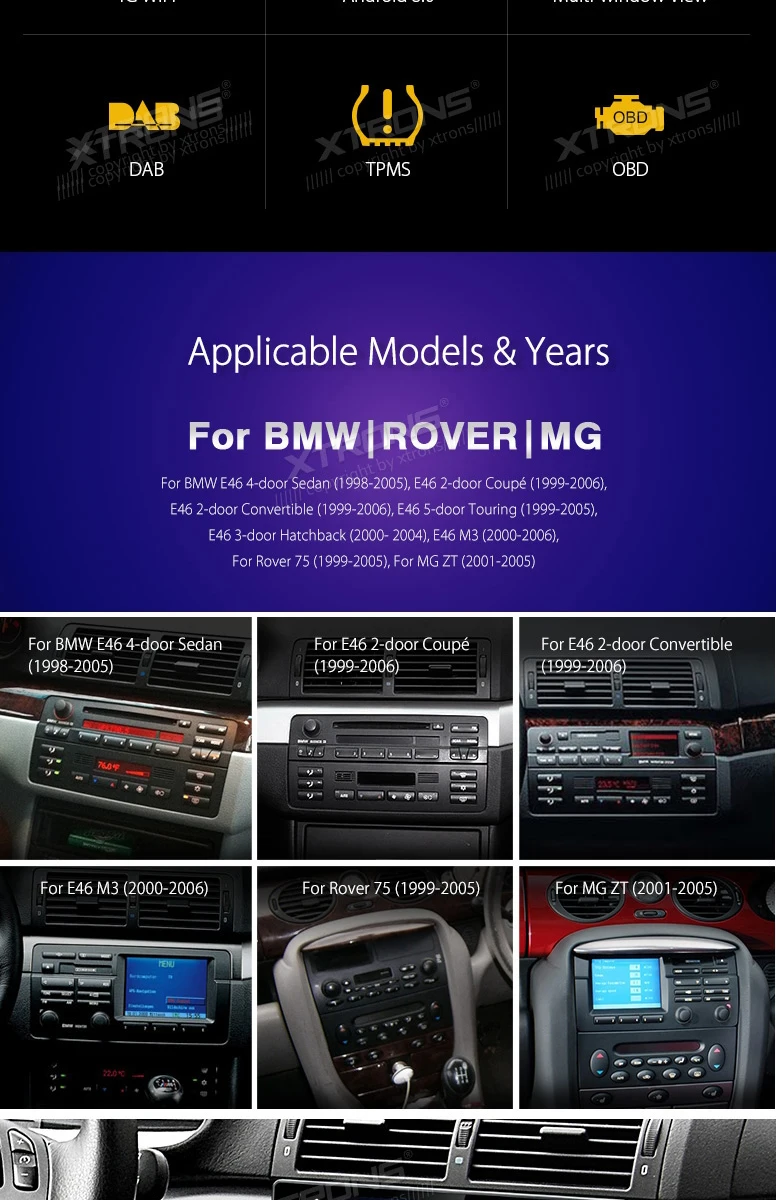 Cheap 9" Android 8.0 Oreo OS Car Multimedia Navigation GPS Radio for BMW E46 1998-2006 & BMW E46 M3 2000-2006 with 4GB RAM 32GB ROM 1
