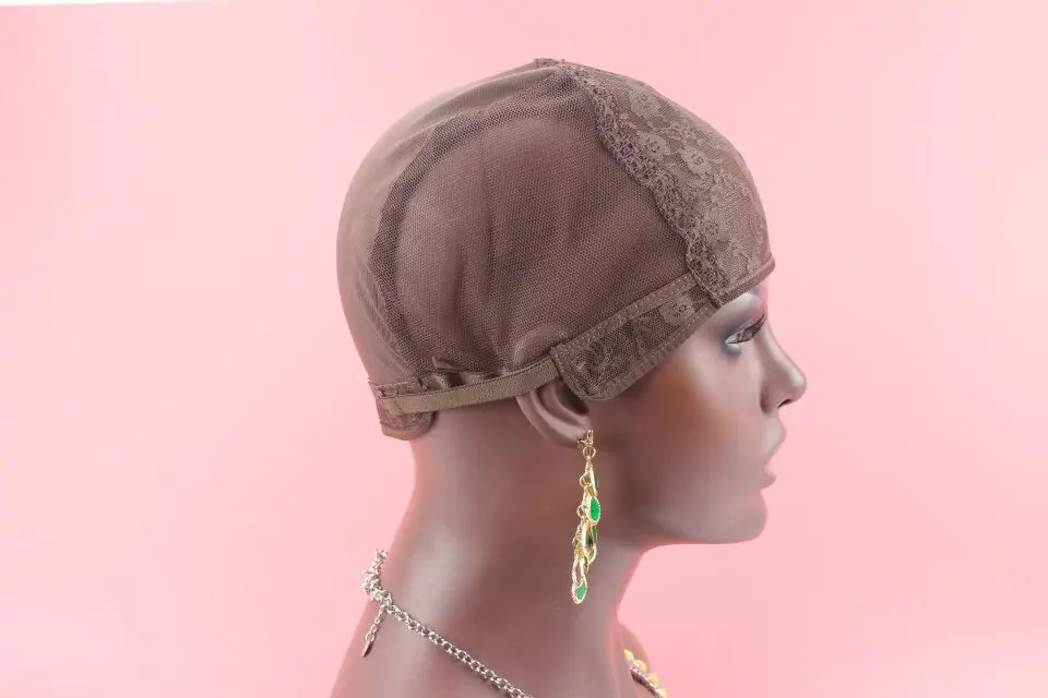1 шт. сетка для парика с регулируемыми ремешками S/M/L|wig cap|caps for making wigsbrown wig cap |