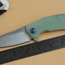 Jufule oem 0456 Флиппер складной нож шариковых подшипников AUS-8 лезвие G10 ручкой, предназначен для отдыха на природе или выживания в диких условиях карманный нож для охоты, для повседневного использования, инструмент