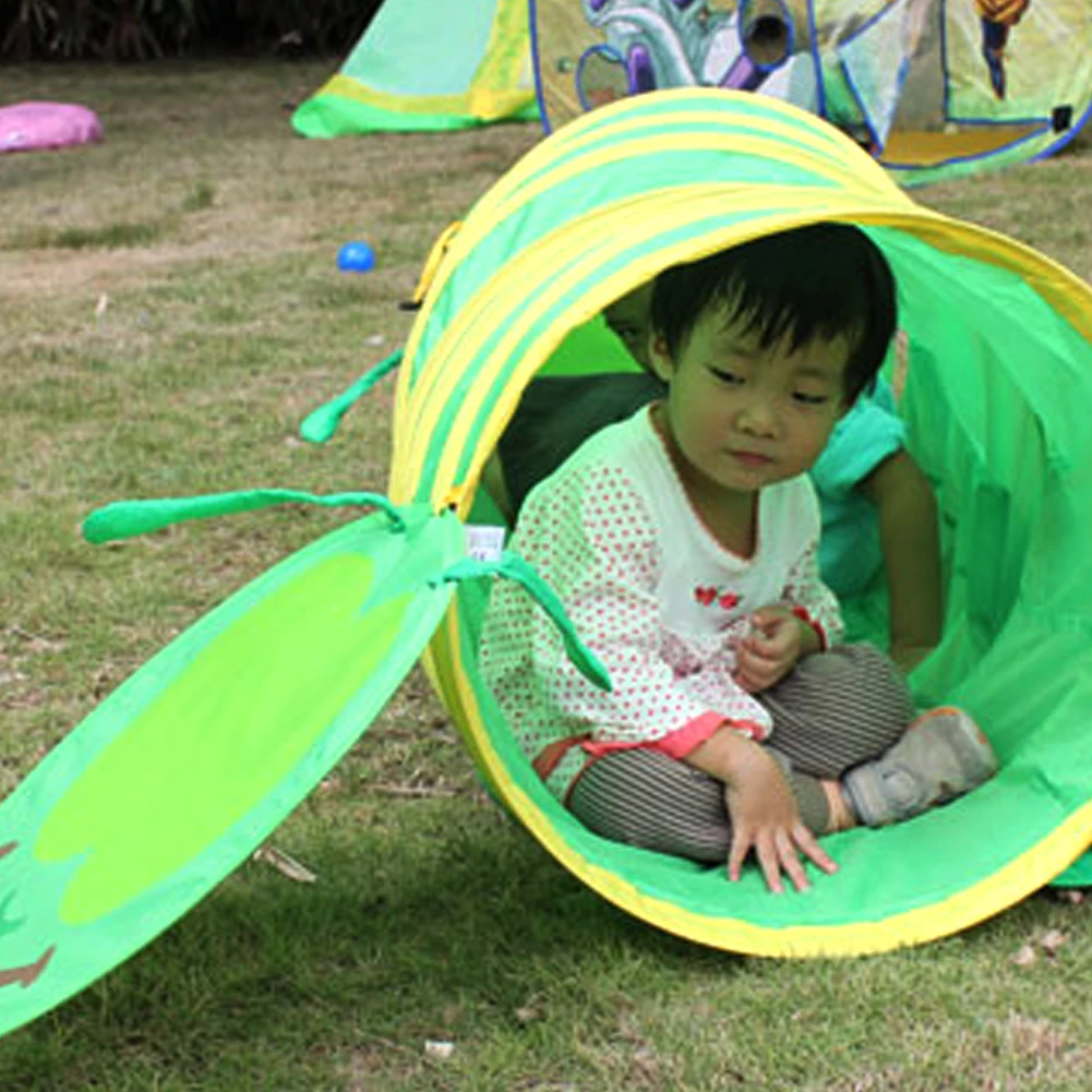 Foldable Children Pop up Play Tent font b Toy b font Lodge House Tunnel Indoor Outdoor