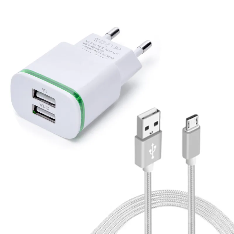 

Micro USB Cable or EU Charger For Samsung galaxy a6 j6 j4 j1 j2 core j3 2016 j5 j7 neo 2017 For LG G2 G3 G4 Stylus k4 k7 k8 k10