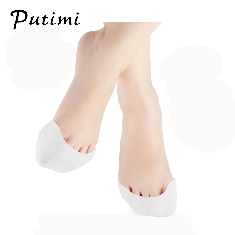 Putimi защита пальцев ног силиконовый гель Pointe Toe покрывает подушечки для Pointe Ballet Toes корректор мягкий силиконовый Уход за ногами Инструменты