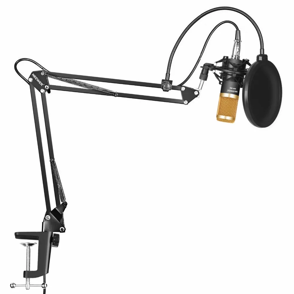 Neewer Professional Studio Broadcasting Recording Condenser Microphone&Microphone Arm Stand with Shock Mount and Mounting Clamp цена Neewer Professional Studio Broadcasting Recording Condenser Microphone&Microphone Arm Stand with Shock Mount and Mounting Clamp цены онлайн