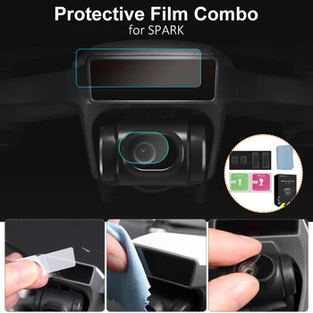 

DJI Spark 4pcs/set Camera Lens Protective Film Drone Body Screen Film Flexible Fiberglass Film Set/kit Membrane for DJI SPARK