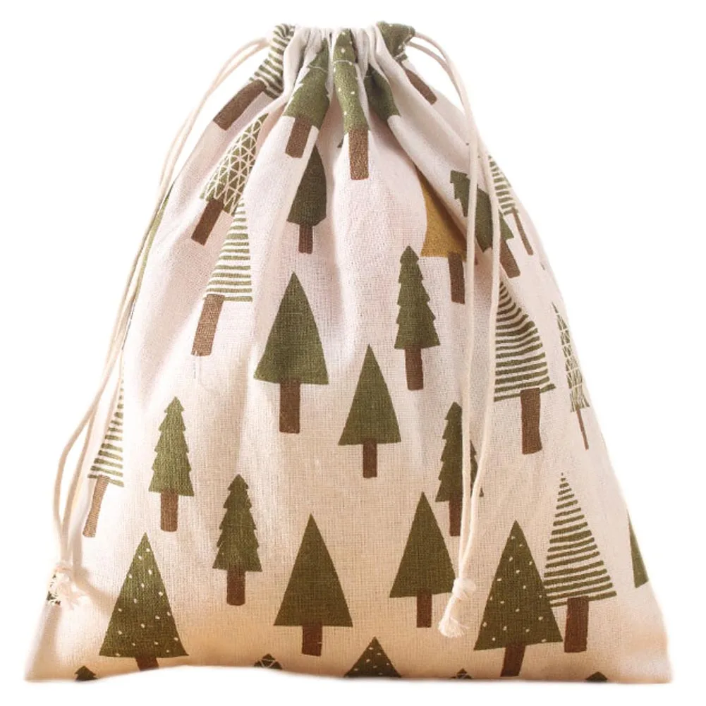 Cute Signature Cotton Storage drawstring Bags Drawstring Backpack Baby Kids Toys Travel Shoes Laundry Lingerie Makeup Pouch