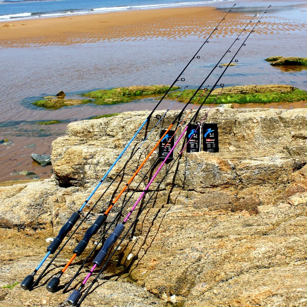 Free Shipping full Carbon 6'/7' Spinning Fishing Rod with two tips For