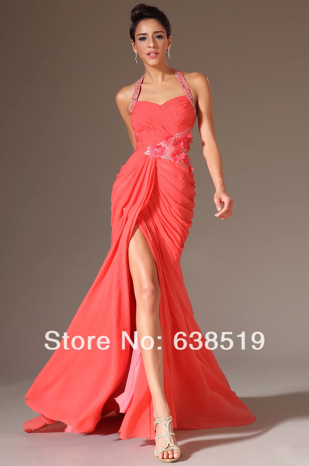 New Arrival Fashion Chiffon Applique Beads Mermaid Formal Evening Dresses | Свадьбы и торжества