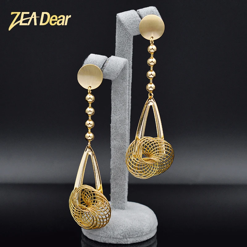 

ZEADear Jewelry Trendy Jewelry Big Earrings For Women Long Drop Dangle Earrings Romantic Jewelry For Wedding Jewelry Findings