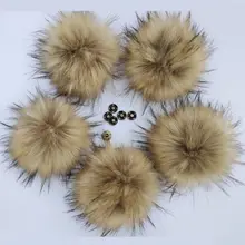 Большой 15 см Пушистый натуральный искусственный полиэстер pom для сумки одежды многоцветный пушистый шар вязаные шапочки аксессуары