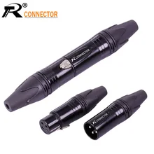 10 компл./лот 3-конт. XLR Соединительный микрофон штекер переходник папа мама микрофон провод разъем 6 цветов предложение M/F