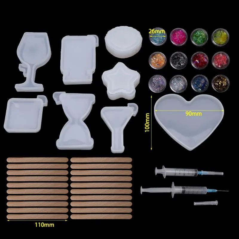 1 комплект Набор для изготовления ювелирных изделий художественных промыслов силиконовые формы эпоксидная форма наборы для DIY мастерство