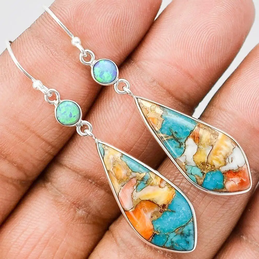 Vintage Women Jewelry Faux Rhinestone Dangle Ear Hook Drop Earrings | Украшения и аксессуары