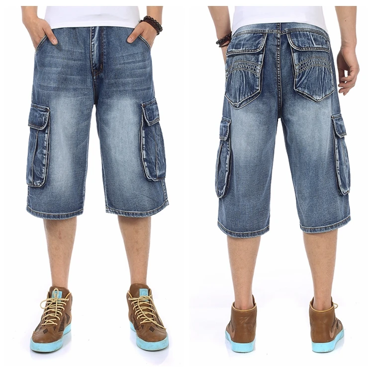 cropped short jeans