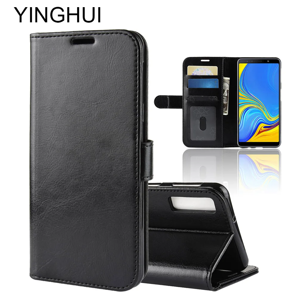 

YINGHUI Phone Case For Samsung Galaxy A6 A7 A8 plus A9 2018 A530F A730F A750 A8 A9 Star Luxury Leather Soft Silicone Cover Case