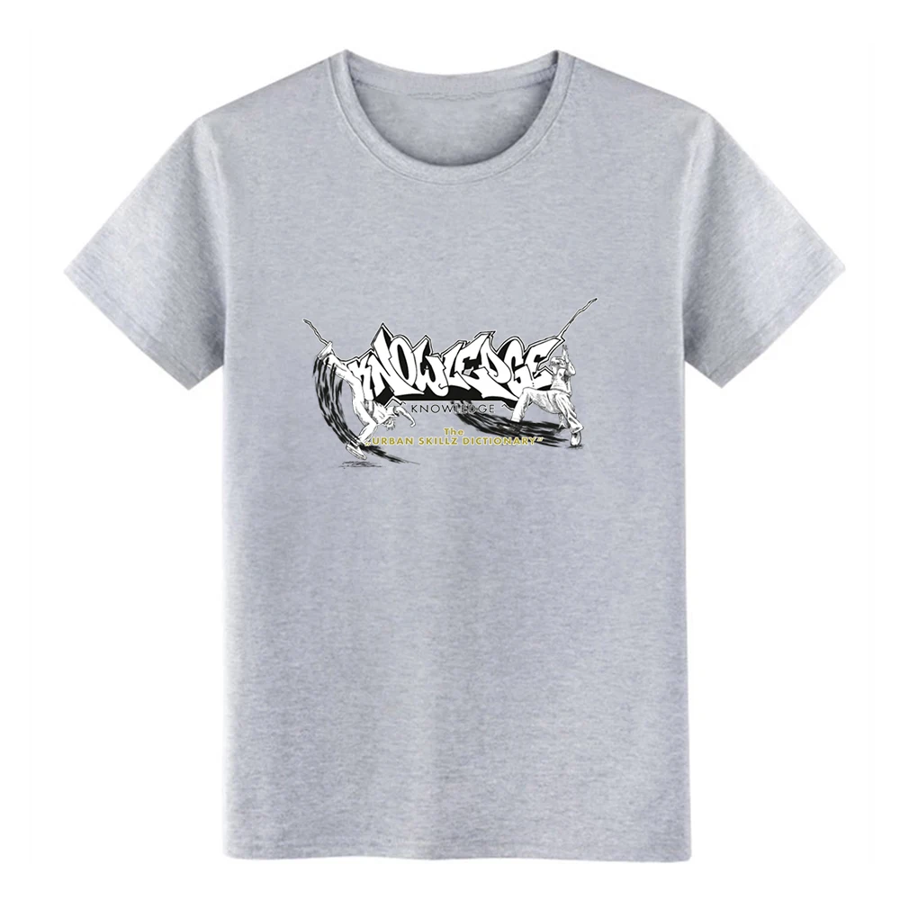 Los hombres de conocimiento urbano skillz-promoción sh t camisa crear 100% algodón tamaño S-3xl de color sólido moda camisa