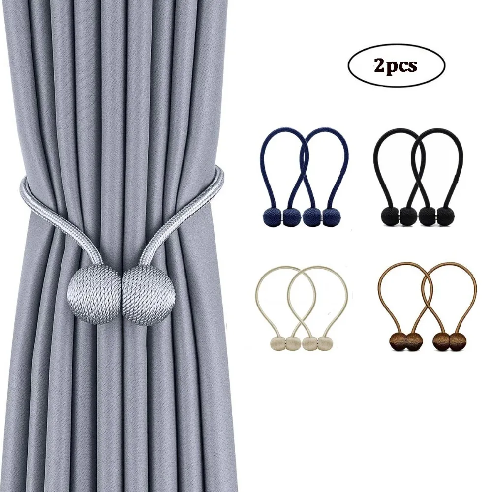 

Curtain Buckle Magnet Ball Curtain Tiebacks Tie Backs Holdbacks Buckle Clips Curtain Decorative Accessories