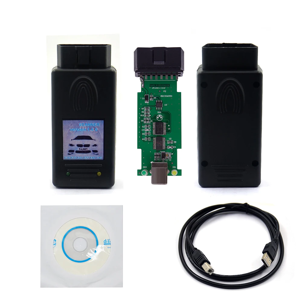 2018 для BMW Сканер 1.4.0 FTDI чип OBD OBDII USB диагностический интерфейс многофункциональная