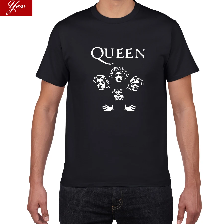 Блестящая рок-группа queen Футболка мужская крутая уличная одежда поп-рок футболка мужская летняя хлопок тяжелые Топы И Футболки в стиле рок мужская одежда