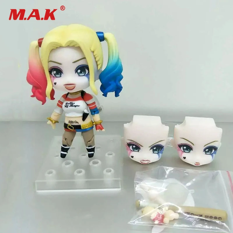 Цена Дешевые игрушки для детей 10 см ПВХ Nendoroid отряд самоубийц версии Nendoroid Харли Квинн и Джокер Джаред лето Аниме фигурки