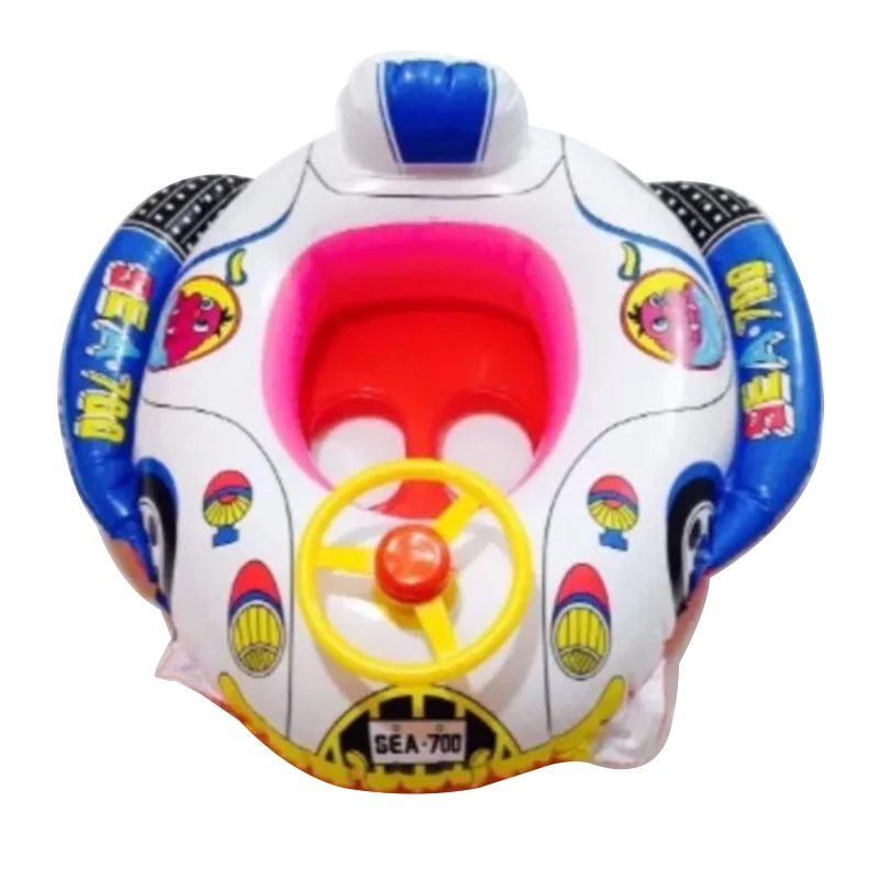 Brand New and High Quality Baby Kids Toddler Swimming Pool Swim Seat Float Boat Ring FUN Cartoon Designs - Цвет: Красный