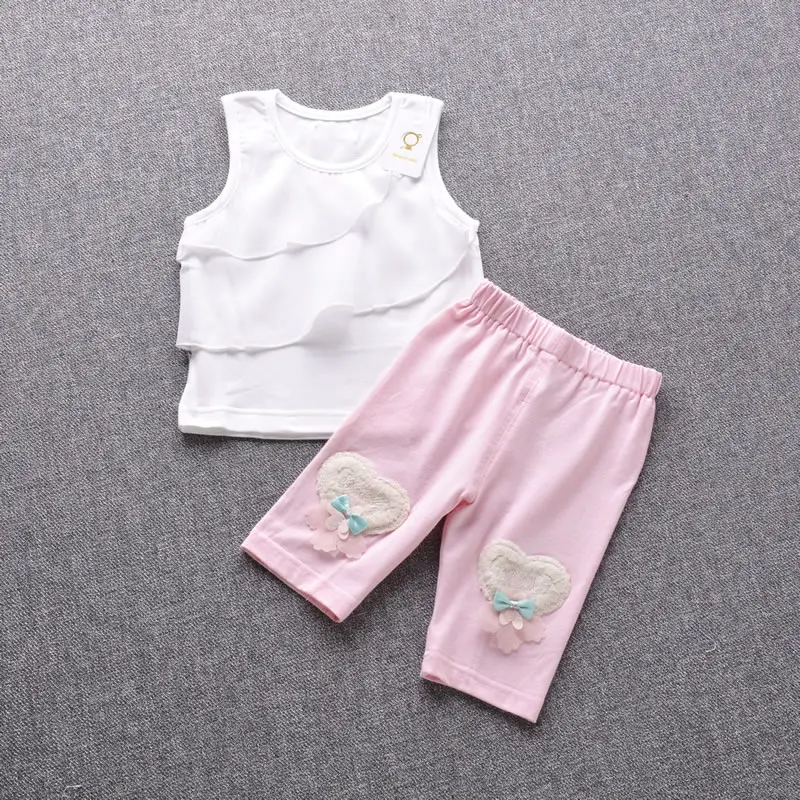New 2017 Summer Baby Boys Girls Clothes Sets Casual Style Infant Cotton Suits Sports T Shirt+shorts 2 Piece Kids Children | Детская