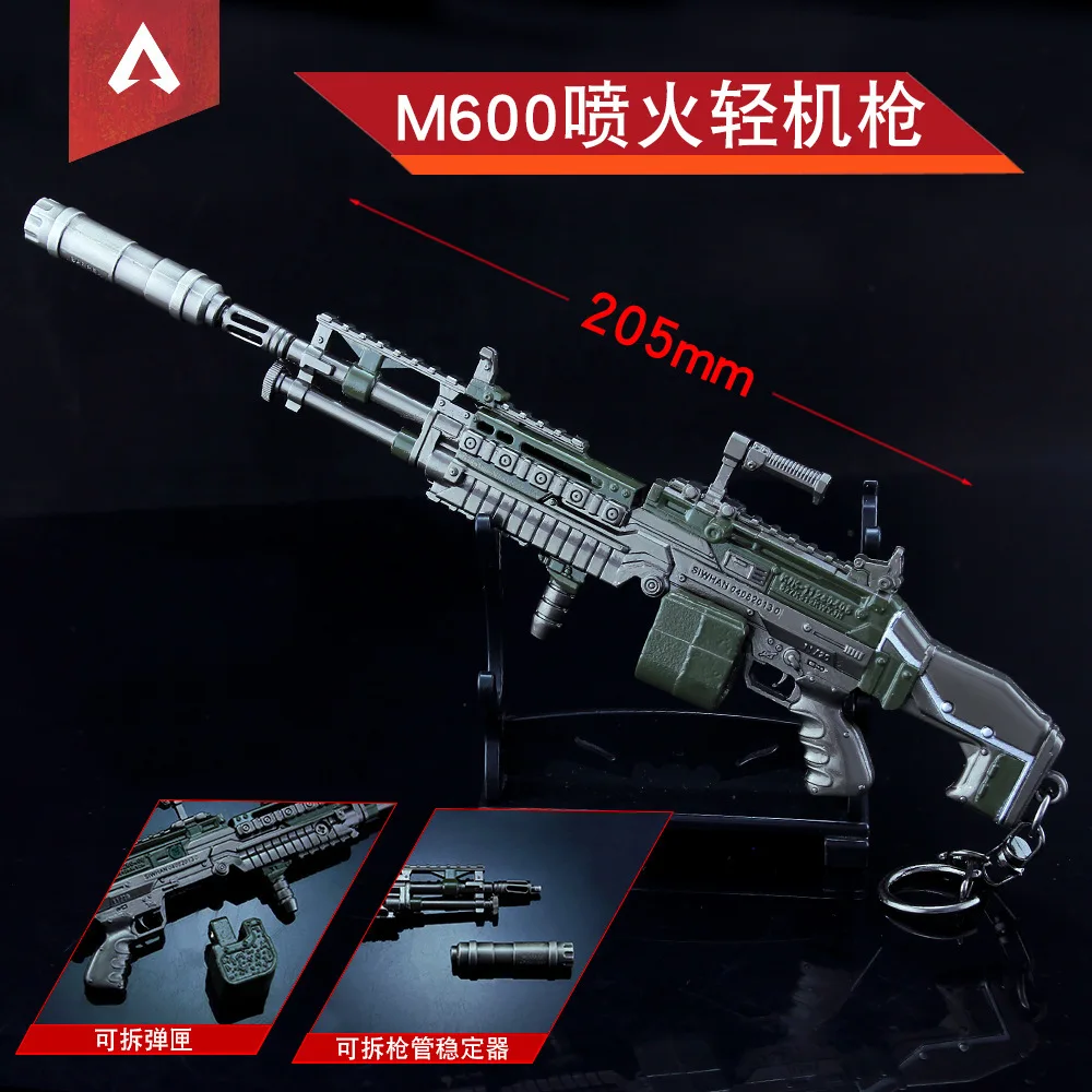 Apex Hero M600 Fire Spraying Light Machine Gun Alloy Weapon Toy Model Apex Legends Weapon Playerunknown S Battlegrounds Game Toy Guns Aliexpress