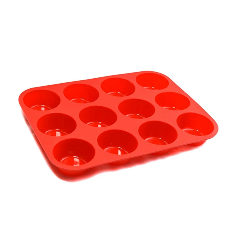 12 Сетка форма для выпечки пирожных Маффин стаканчик DIY пищевой силиконовые формы печь микроволновая печь общего назначения