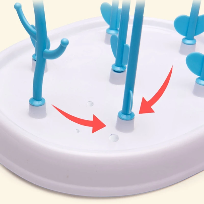 Полезная детская сушилка для бутылок, Простая подставка для чистки дерева, сушилка, полка, кухонный держатель для кормления, инструменты